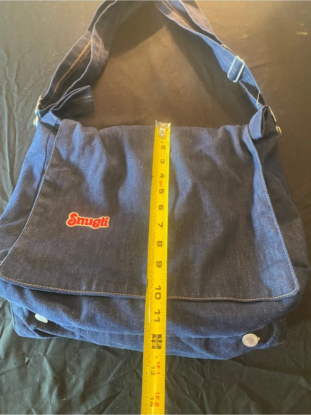 Snugli 1990s vintage Navy Canvas Baby diaper bag